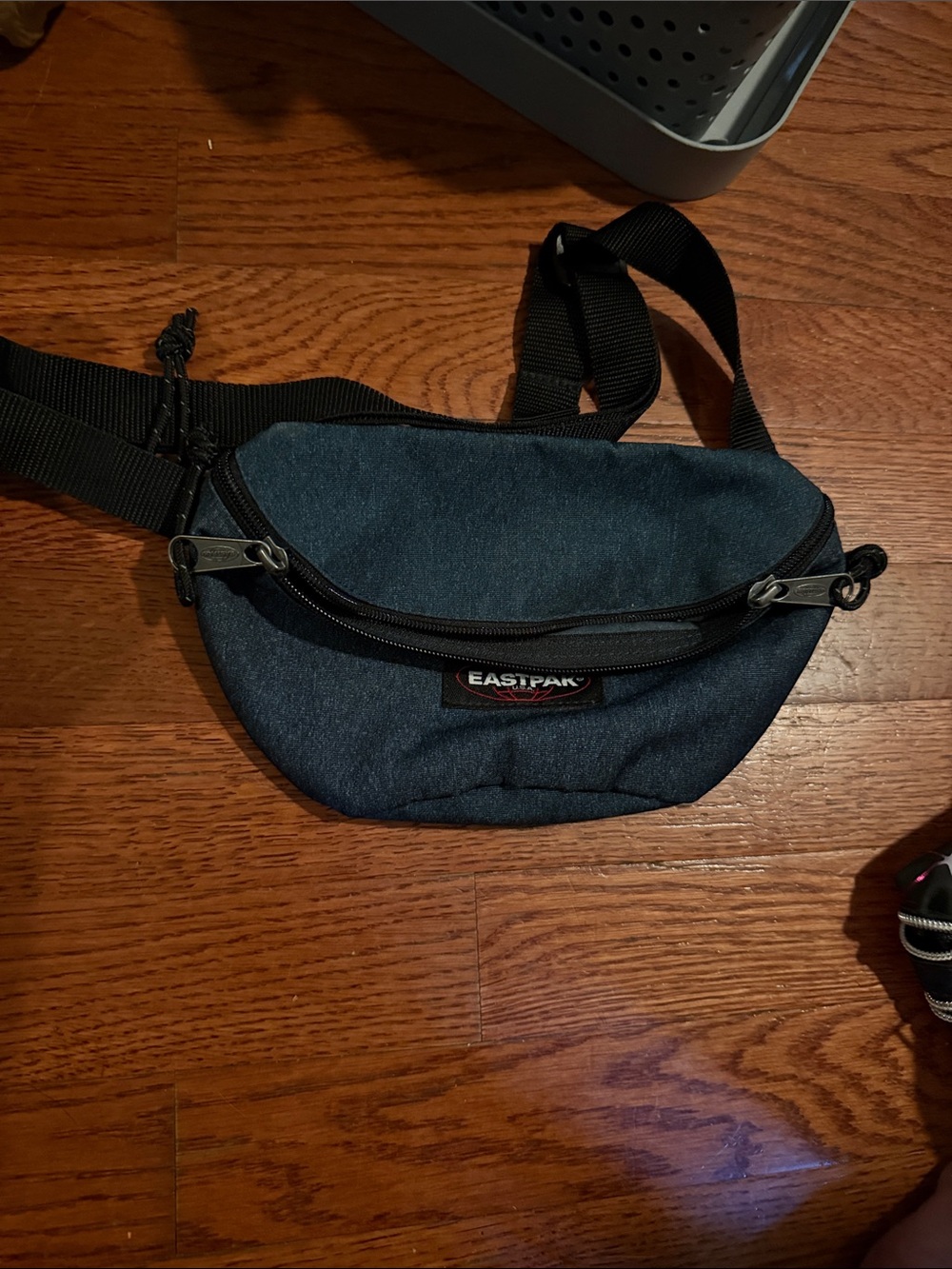 Eastpak Navy Blue Belt Bag with Black Strap